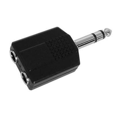 Adapter z wtyczką jack 6,35 mm AC 015 stereo mâ Nedis