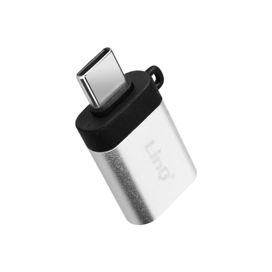 Adapter żeński OTG USB-C na USB 3.0 ładuje i synchronizuje LinQ Silver LinQ