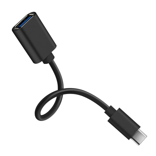 Adapter żeński USB do męskiego złącza USB-C Fluid Connection Compact Black Avizar