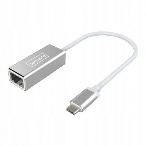 Adapter, Zenwire, Karta Sieciowa Typu USB-C 3.1 Ethernet Rj45 Gigabit 1000 Mbps LAN Zenwire