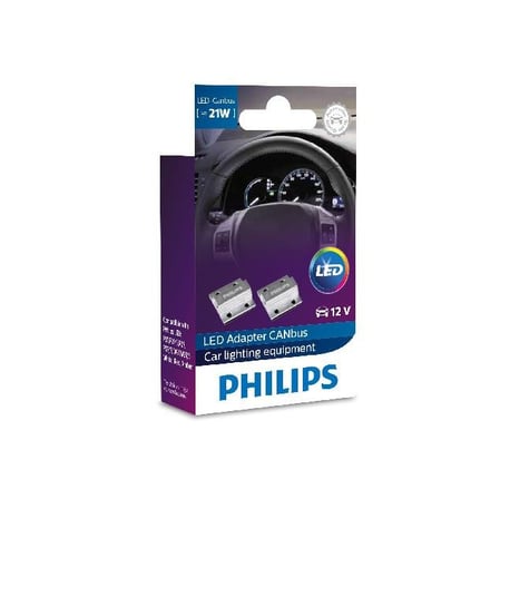 Adaptery canbus PHILIPS do żarówek sygnalizacyjnych 21W 12V (2 sztuki) Philips