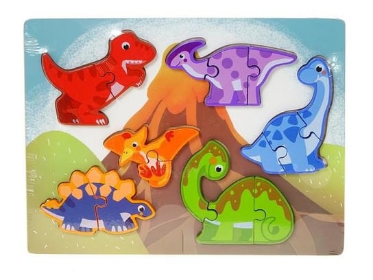 Adar, puzzle, Dinozaury, 6w1 Adar