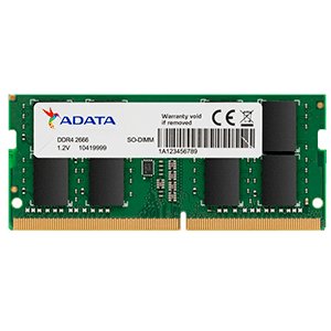 ADATA Premier 16 GB, DDR4, 2666 MHz (PC4-21300), CL19, pamięć SODIMM, 1024 x 8 ADATA