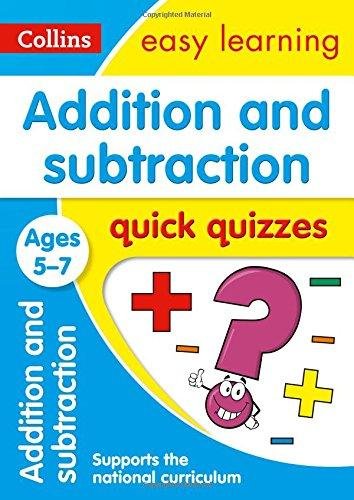 Addition & Subtraction Quick Quizzes Ages 5-7 Collins Educational Core List