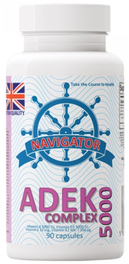 ADEK 5000 Complex, Suplement diety, 90 kaps., Navigator Navigator