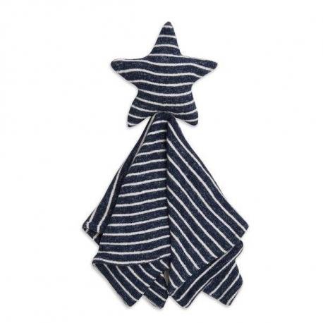 Aden+Anais, Snuggle Knit, Miękka przytulanka/Pieluszka, Navy Stripe Aden+Anais
