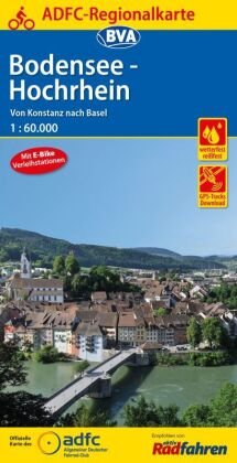 ADFC-Regionalkarte Bodensee-Hochrhein von Konstanz nach Basel 1:60.000 Bva Bielefelder Verlag, Bva Bikemedia Gmbh