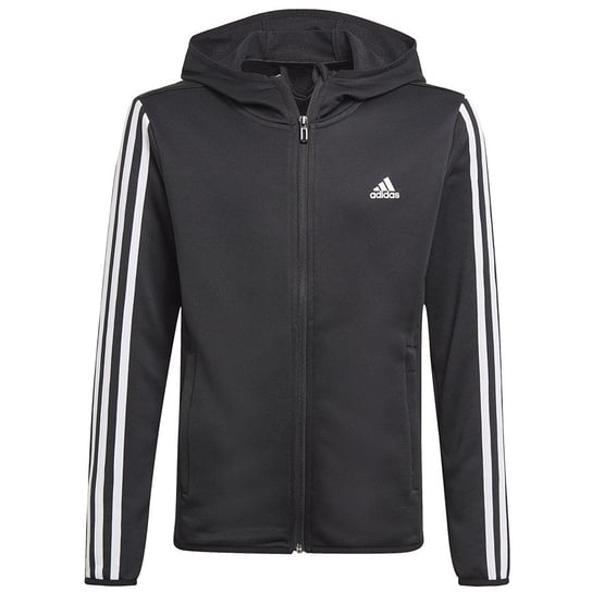 Adidas 3 Stripes Hoodie, Bluza sportowa, GN1500, czarny, 152 Adidas