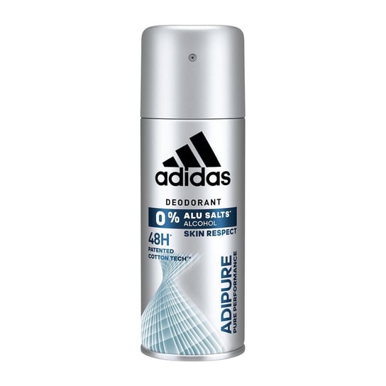 adidas, Adipure, dezodorant 0% soli aluminium dla mężczyzn, 150ml Adidas