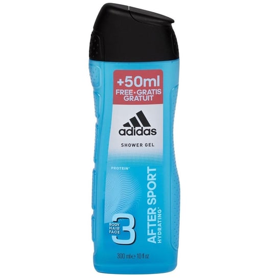 Adidas, After Sport, Żel pod prysznic 3w1, 300ml Adidas