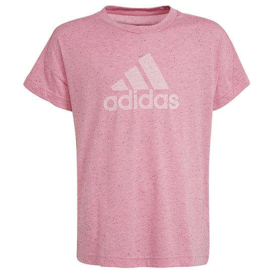 Adidas Badge of Sport Tee, Koszulka, girls, HM2648, różowy, 140 Adidas
