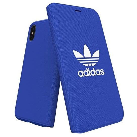 Adidas Booklet Case Canvas iPhone X/Xs blue/niebieski 30279 Adidas