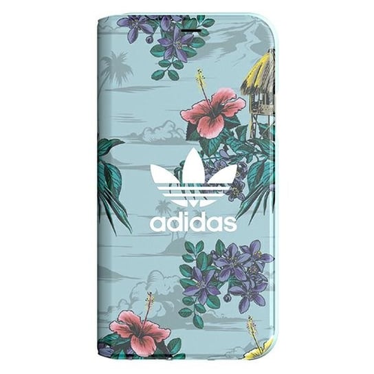 Adidas Booklet Case Floral etui obudowa do iPhone X/XS szary/grey 30927 Adidas