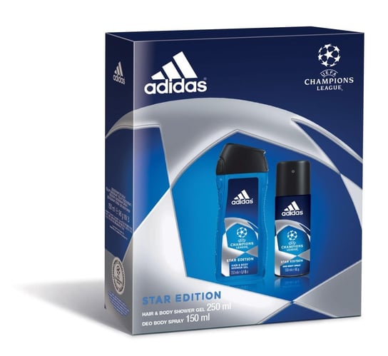 Adidas, Champions League Star Edition, zestaw kosmetyków, 2 szt. Adidas