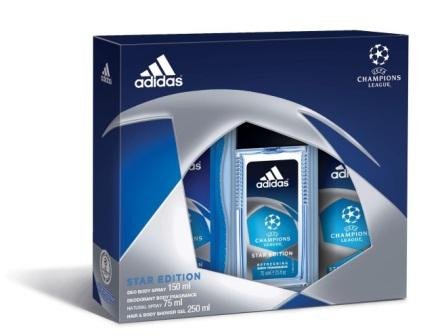 Adidas, Champions League Star Edition, zestaw kosmetyków, 3 szt. Adidas