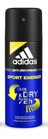Adidas, Cool & Dry, Dezodorant spray Sport Energy, 50 ml Adidas