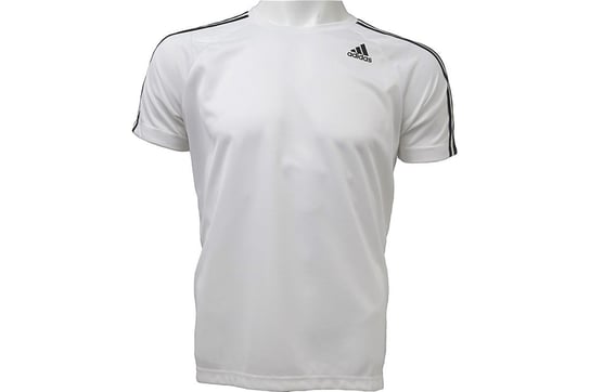 Adidas D2M 3-Stripes Tee BK0971, Mężczyzna, T-shirt kompresyjny, Biały Adidas