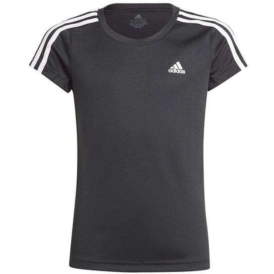 Adidas Designed 2 Move 3-Stripes Tee, Koszulka, girls, GN1457, czarny, 140 Adidas