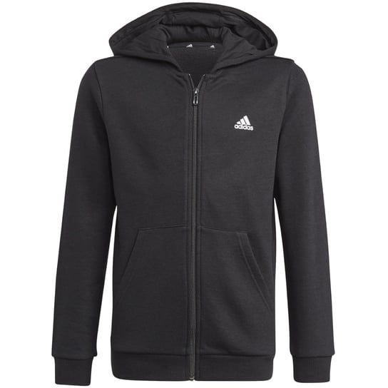 adidas Essentials Full-Zip Hoodie Jr GN4020 chłopięca Bluza sportowa czarna Adidas