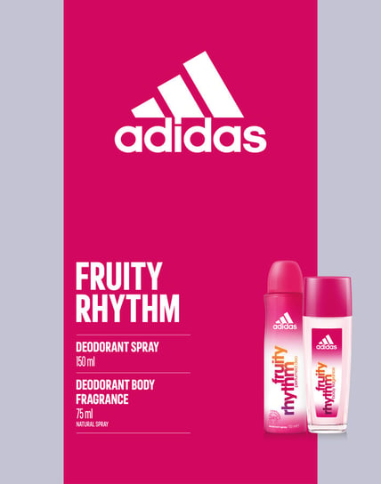 Adidas, Fruity Rhythm, Zestaw kosmetyków do pielęgnacji, 2 szt. Adidas