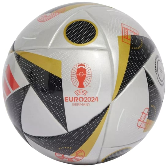 adidas Fussballliebe Finale Euro 2024 Mini Ball IX4048, unisex, piłki do piłki nożnej, Srebrne Adidas