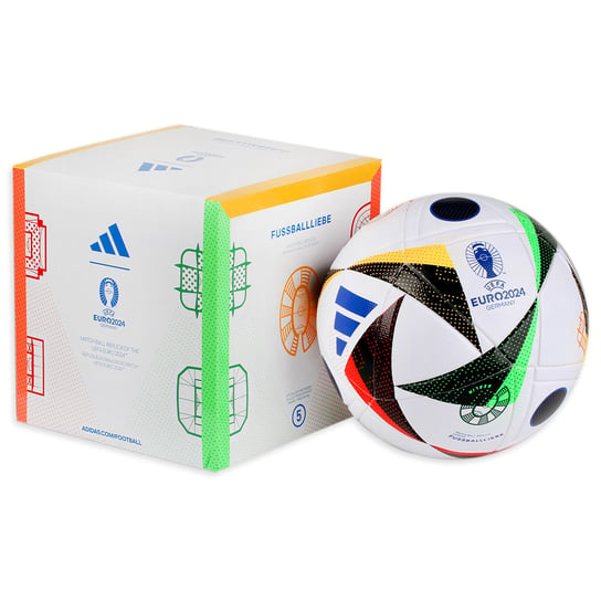 Adidas, FUSSBALLLIEBE League IN9369, Euro 2024, Piłka nożna w pudełku Adidas