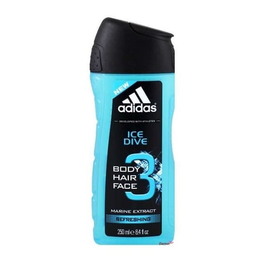 Adidas, Ice Dive, Żel pod prysznic 3w1, 250 ml Adidas