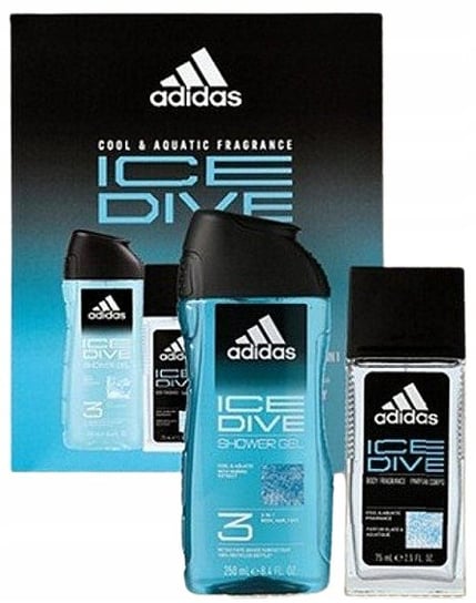 Adidas Ice Dive Zestaw Kosmetyków Dla Mężczyzn Żel 3 W 1 + Deo Atomizer Adidas