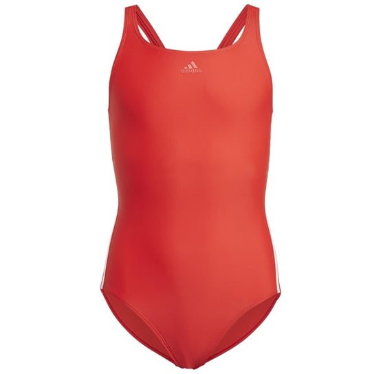 Adidas, Kostium kąpielowy, Athly V 3 Stripes Swimsuit GQ1143, czerwony, rozmiar 164 Adidas