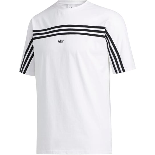 Adidas, Koszulka męska, 3STRIPE SS TEE FM1529, biały, rozmiar S Adidas