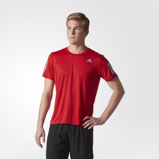 Adidas, Koszulka męska, Response Tee M, czerwona, rozmiar S Adidas