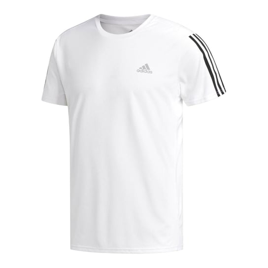 Adidas, Koszulka męska, Running 3 Stripes DN9041, biały, rozmiar XL Adidas