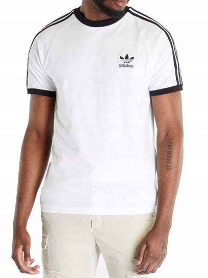 Adidas, Koszulka męska sportowa 3-STRIPES Tee, IA4846, Biała, Rozmiar L Adidas