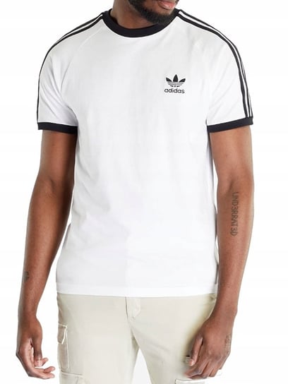 Adidas, Koszulka męska sportowa 3-STRIPES Tee, IA4846, Biała, Rozmiar XL Adidas