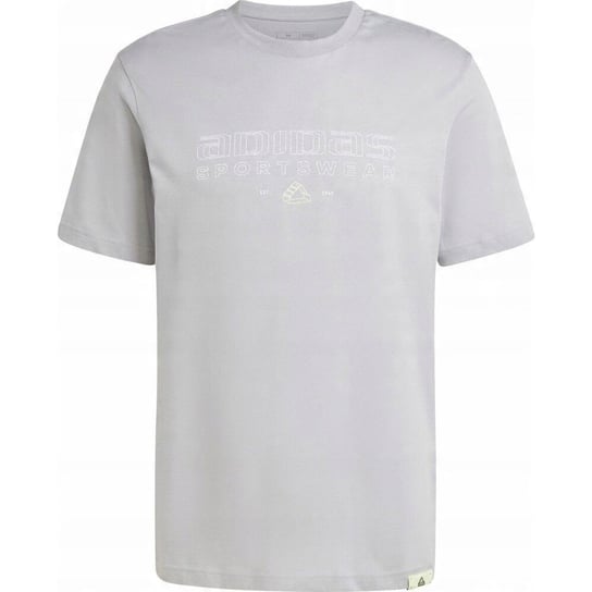 Adidas Koszulka Męska Tech Linear (L / Szary) Adidas