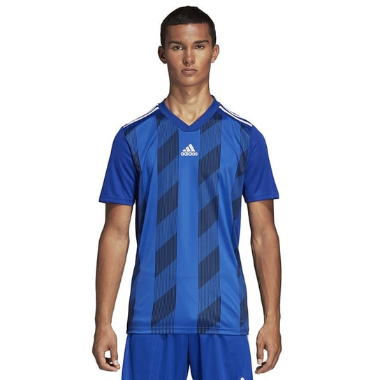 Adidas, Koszulka piłkarska męska, Striped 19 JSY DP3200, niebieski, rozmiar M Adidas