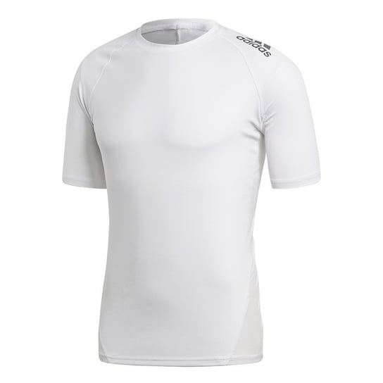 Adidas, Koszulka termoaktywna męska, TECHFIT ALPHASKIN SPORT TEE / CD7172, biały, rozmiar L Adidas