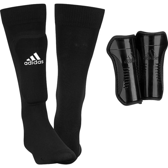 Adidas, Ochraniacze piłkarskie, Youth Sock Guard Junior AH7764 r. M, czarne Adidas