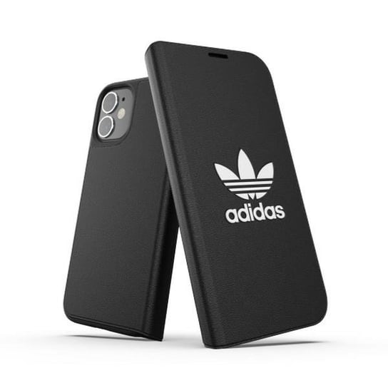 Adidas OR Booklet Case BASIC iPhone 12 Mini 5.4" czarno biały/black white 42226 Adidas