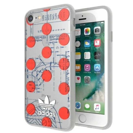Adidas OR Clear Case 70S iPhone SE 2020/ 6/6s/7/8 czerwony/red 28494 Adidas