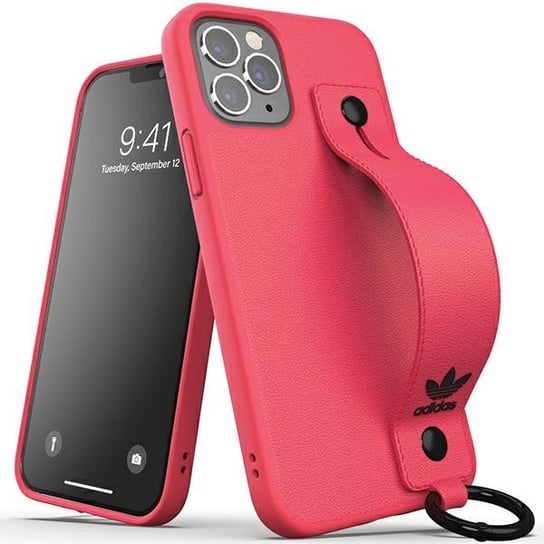 Adidas OR Hand Strap Case etui pokrowiec do iPhone 12/12 Pro 6,1" różowy/pink 42397 Adidas