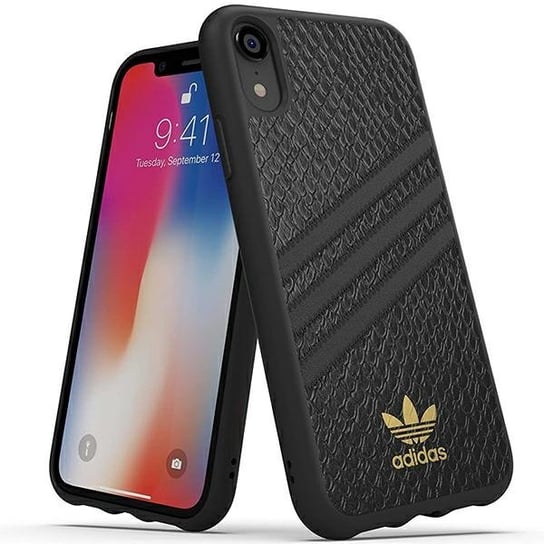 Adidas OR Moudled Case SNAKE etui obudowa do iPhone Xr czarny/black 32831 Adidas