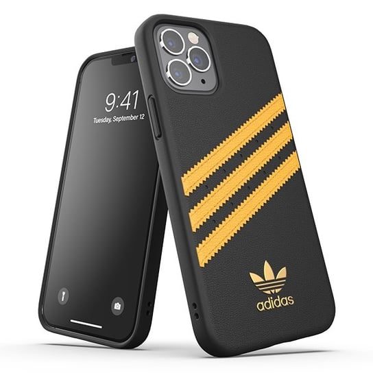 Adidas OR Moulded Case PU iPhone 12 Pro czarno złoty/black gold 42480 Adidas