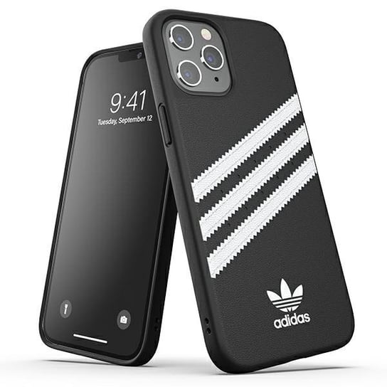 Adidas OR Moulded Case PU iPhone 12 Pro Max czarno biały/ black white Adidas