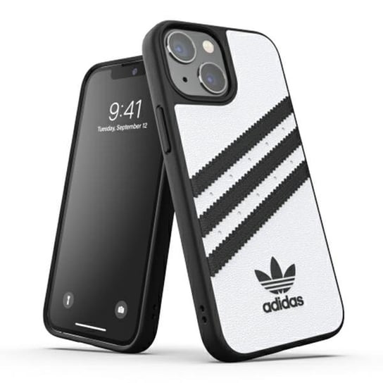 Adidas OR Moulded Case PU iPhone 13 mini 5,4" biały/white 47081 Adidas
