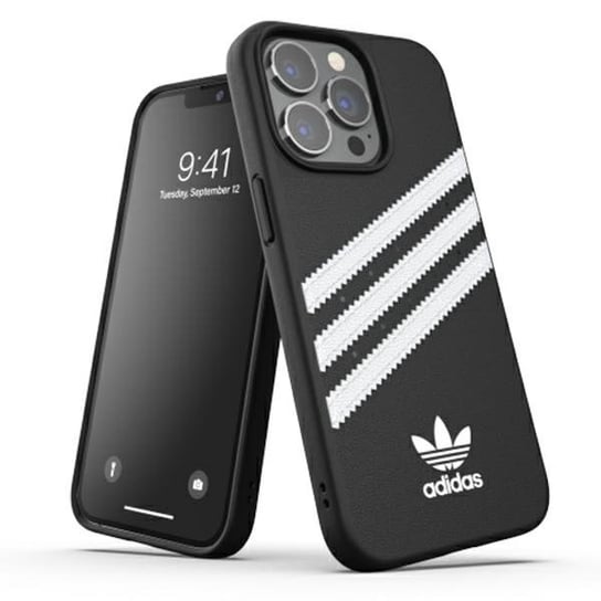 Adidas OR Moulded Case PU iPhone 13 Pro / 13 6,1" czarno biały / black white 47114 Adidas