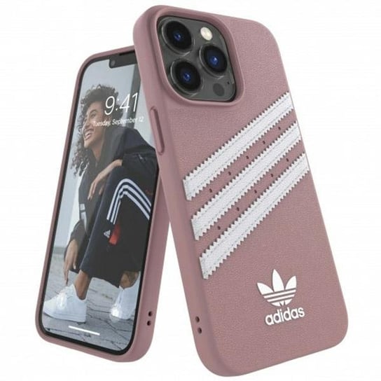 Adidas OR Moulded Case PU iPhone 13 Pro / 13 6,1" różowy/pink 47808 Adidas