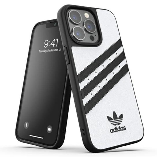 Adidas OR Moulded PU FW21 iPhone 13 Pro /13 6,1" czarno biały/black white 47115 Adidas