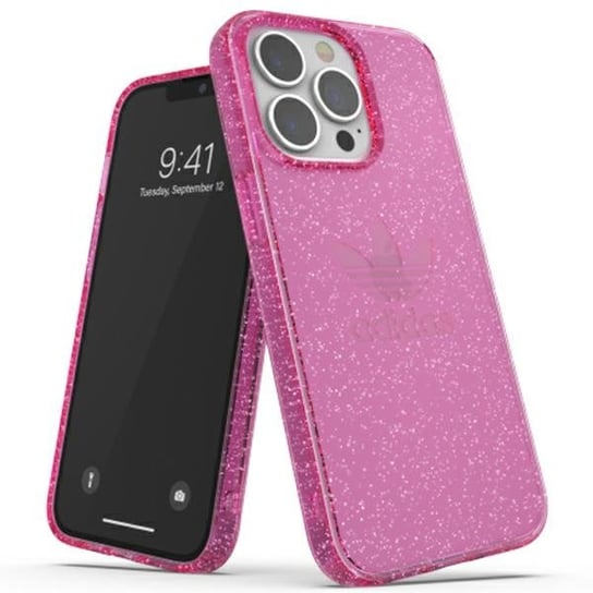 Adidas OR Protective iPhone 13 Pro / 13 6,1" Clear Case Glitter różowy/pink 47121 Adidas