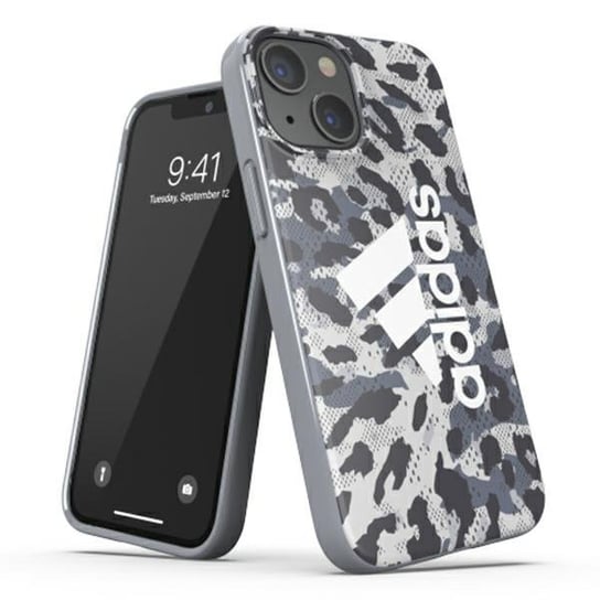 Adidas OR Snap Case Leopard iPhone 13 mini 5,4" szary/grey 47256 Adidas